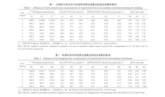 脱碳方式对沼气发酵甲烷原位富集的影响
