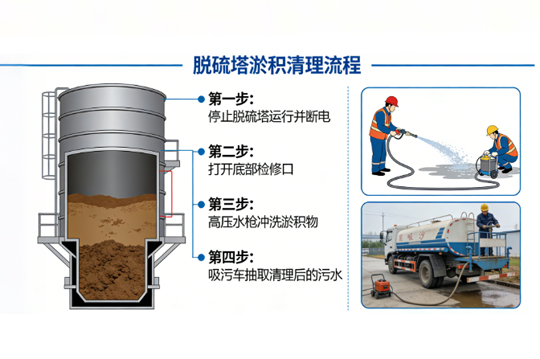 脱硫塔淤积清理概述